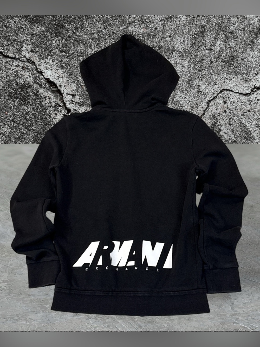 Armani Exchange Women’s Black Full Zip Hooded Jacket Size XS